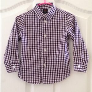 FINAL MARKDOWN Boy's Dockers Gingham LS Button Down Shirt 24m